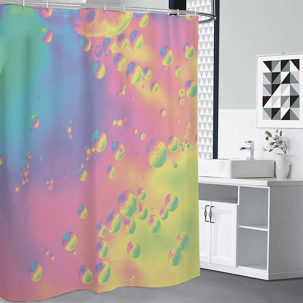 Pastel Acid Melt Print Premium Shower Curtain