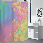 Pastel Acid Melt Print Premium Shower Curtain