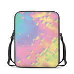 Pastel Acid Melt Print Rectangular Crossbody Bag