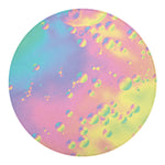 Pastel Acid Melt Print Round Blanket