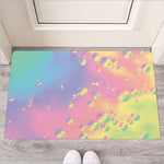 Pastel Acid Melt Print Rubber Doormat
