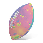 Pastel Acid Melt Print Rugby Ball