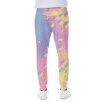 Pastel Acid Melt Print Scuba Joggers