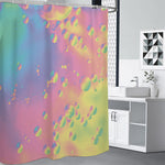 Pastel Acid Melt Print Shower Curtain
