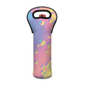 Pastel Acid Melt Print Single Neoprene Wine Tote