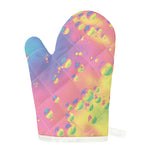 Pastel Acid Melt Print Single Oven Mitt