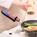Pastel Acid Melt Print Skillet Handle Cover