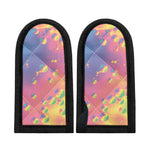 Pastel Acid Melt Print Skillet Handle Cover