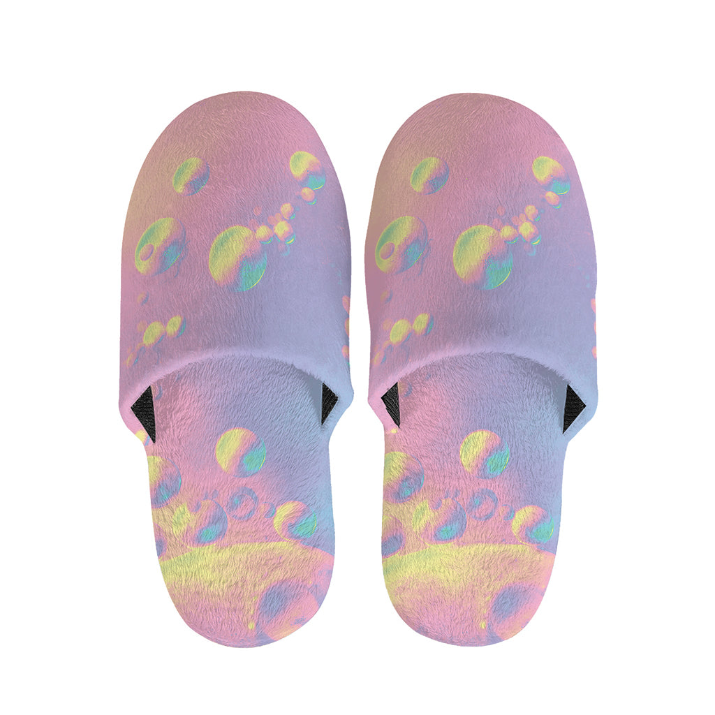 Pastel Acid Melt Print Slippers