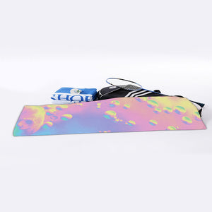 Pastel Acid Melt Print Sports Towel