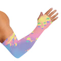 Pastel Acid Melt Print Sun Protection Arm Sleeves