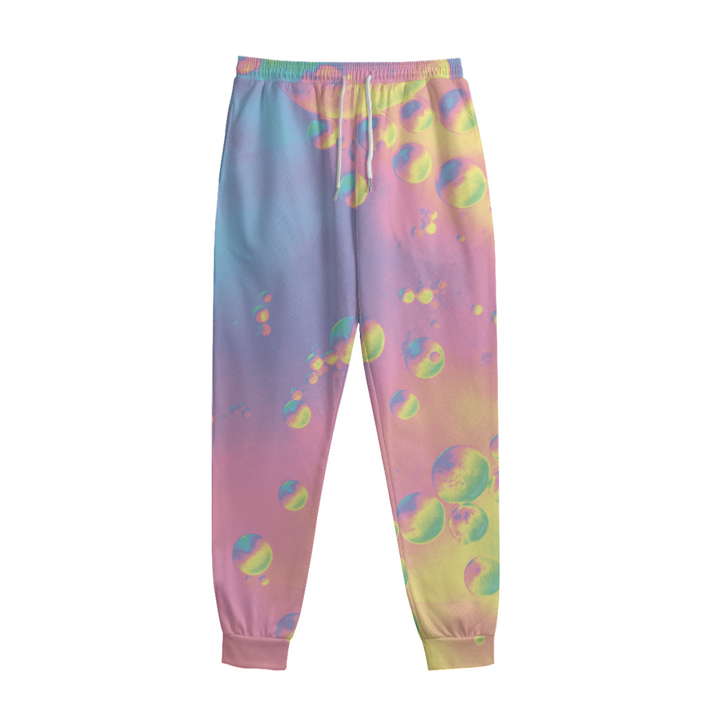 Pastel Acid Melt Print Sweatpants