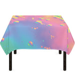 Pastel Acid Melt Print Tablecloth