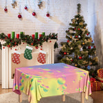 Pastel Acid Melt Print Tablecloth