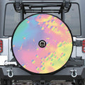 Pastel Acid Melt Print Tire Cover With Camera Hole