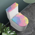 Pastel Acid Melt Print Toilet Lid And Tank Cover Set
