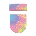 Pastel Acid Melt Print Toilet Lid And Tank Cover Set