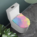 Pastel Acid Melt Print Toilet Lid Cover