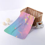 Pastel Acid Melt Print Towel