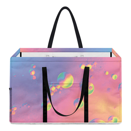 Pastel Acid Melt Print Utility Tote Bag