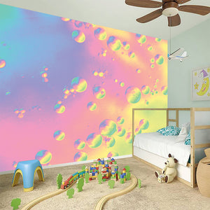 Pastel Acid Melt Print Wall Sticker