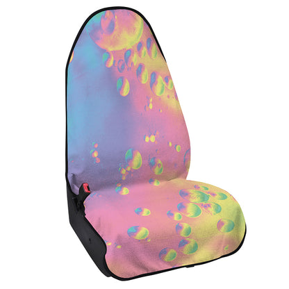 Pastel Acid Melt Print Waterproof Car Seat Cover