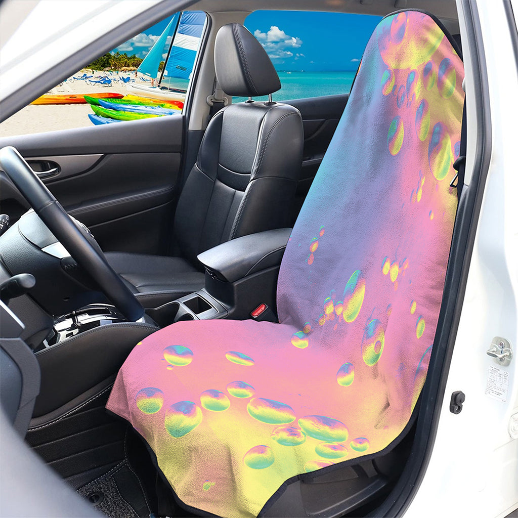 Pastel Acid Melt Print Waterproof Car Seat Cover