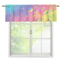 Pastel Acid Melt Print Window Valance