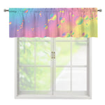 Pastel Acid Melt Print Window Valance