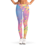 Pastel Acid Melt Print Women's Leggings