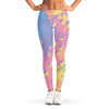 Pastel Acid Melt Print Women's Leggings