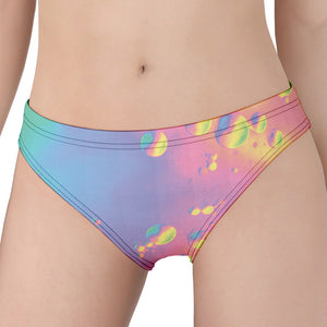 Pastel Acid Melt Print Women's Panties