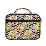 Pastel Alstroemeria Zigzag Pattern Print Briefcase Bible Bag