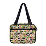Pastel Alstroemeria Zigzag Pattern Print Double Strap Bible Bag