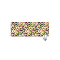 Pastel Alstroemeria Zigzag Pattern Print Extended Mouse Pad