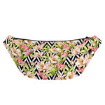 Pastel Alstroemeria Zigzag Pattern Print Fanny Pack