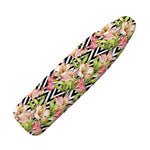 Pastel Alstroemeria Zigzag Pattern Print Ironing Board Cover
