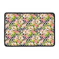 Pastel Alstroemeria Zigzag Pattern Print Kitchen Mat