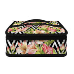 Pastel Alstroemeria Zigzag Pattern Print Small Lunch Bag
