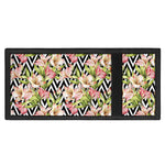 Pastel Alstroemeria Zigzag Pattern Print Trifold Wallet