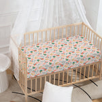 Pastel Axolotl Pattern Print Baby Crib Sheet