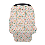 Pastel Axolotl Pattern Print Baby Seat Cover