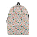 Pastel Axolotl Pattern Print School Backpack