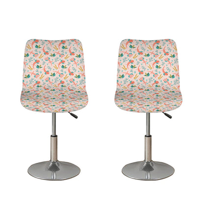 Pastel Axolotl Pattern Print Bar Stool Covers