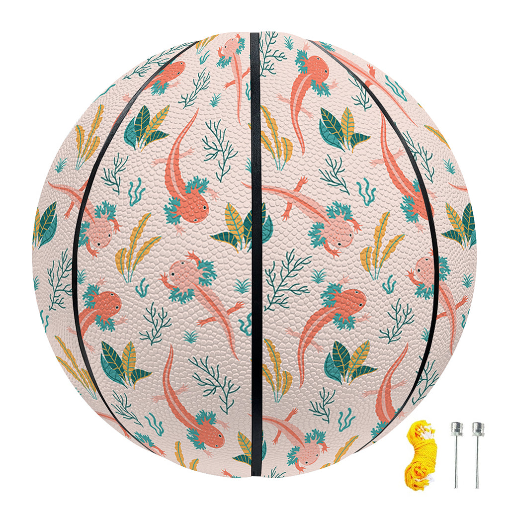 Pastel Axolotl Pattern Print Basketball