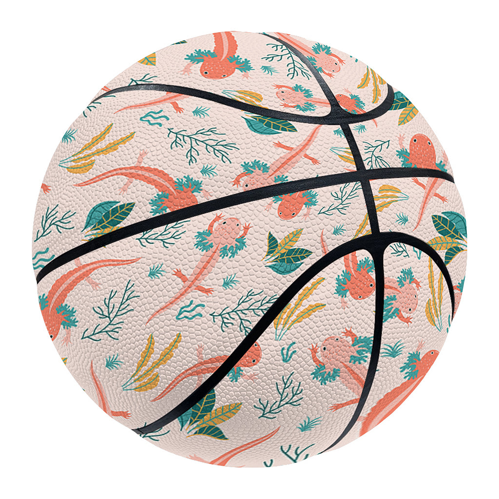 Pastel Axolotl Pattern Print Basketball