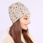 Pastel Axolotl Pattern Print Beanie
