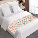 Pastel Axolotl Pattern Print Bed Runner