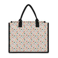 Pastel Axolotl Pattern Print Canvas Tote Bag