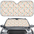 Pastel Axolotl Pattern Print Car Windshield Sun Shade
